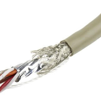 Cavo dati Alpha Wire Grigio, 4 coppie, 22 AWG, schermato, 300 V, Coppia intrecciata