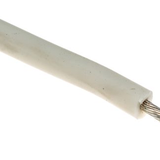 Cavo di collegamento apparecchiature Alpha Wire, 2,1 mm², 14 AWG, 15 kV c.c., 30m, Bianco, UL3239