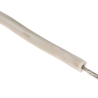 Cavo di collegamento apparecchiature Alpha Wire, 1,3 mm², 16 AWG, 15 kV c.c., 30m, Bianco, UL3239