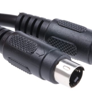 Cavo preassemblato Mini-DIN 2m, maschio, maschio Nero