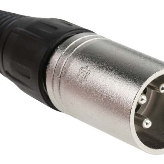 Cavo XLR preassemblato RS PRO XLR a 3 pin XLR a 3 pin, 3m, Nero