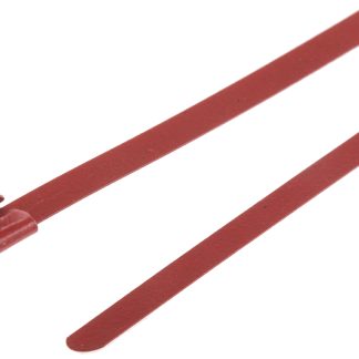 Fascette fermacavi RS PRO in Acciaio INOX rivestito in poliestere, 360mm x 4,6 mm, col. Rosso