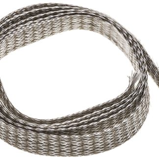 Guaina per cavi intrecciata Wurth Elektronik in Fibra di vetro, rame nichelato, Ø 8mm, L. 1m, col. Grigio, espandibile