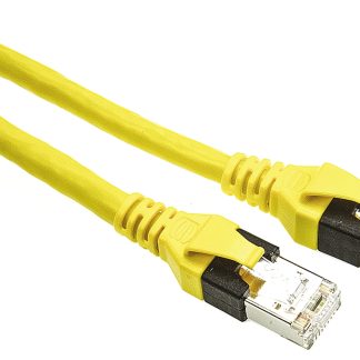 Cavo Ethernet Cat6 (SF/UTP) HARTING, guaina in PUR col. Giallo, L. 0.5m, Con terminazione