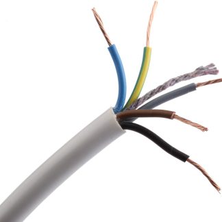 Cavo di potenza RS PRO 3185Y, 5 cond. 0,75 mm², 300 V, 500 V, Ø 8.04mm, L. 100m