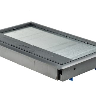 Kit coperchi per scatola da pavimento Legrand, 3 compartimenti, colore Grigio