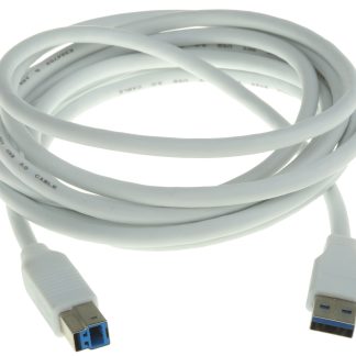 Cavo USB RS PRO USB A/USB B, L. 3m, col. Bianco