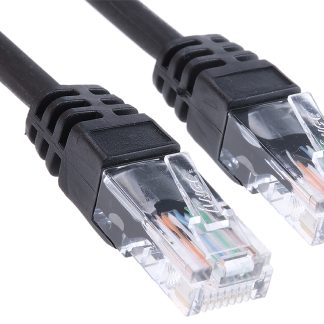 Cavo Ethernet Cat5e (U/UTP) RS PRO, guaina in LSZH col. Nero, L. 20m, Con terminazione
