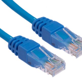 Cavo Ethernet Cat5e (U/UTP) RS PRO, guaina in LSZH col. Blu, L. 15m, Con terminazione
