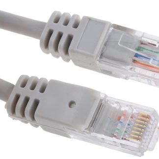 Cavo Ethernet Cat5e (U/UTP) RS PRO, guaina in LSZH col. Grigio, L. 20m, Con terminazione