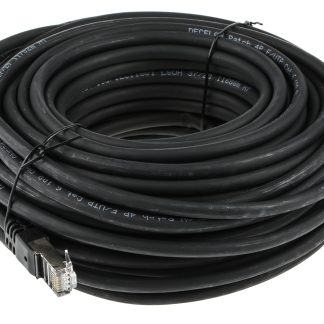 Cavo Ethernet Cat6 (F/UTP) RS PRO, guaina in LSZH col. Nero, L. 20m, Con terminazione