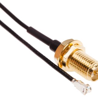 Cavo coassiale RS PRO RF, RP-SMA / U.FL, L. 200mm, 50 Ω, col. Nero