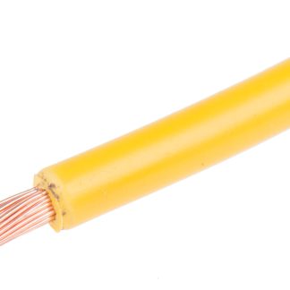 Cavo di collegamento apparecchiature RS PRO, 2.5mm², 14 AWG, , 1 kV c.c., 600 V c.a., 100m, Giallo, UL1015