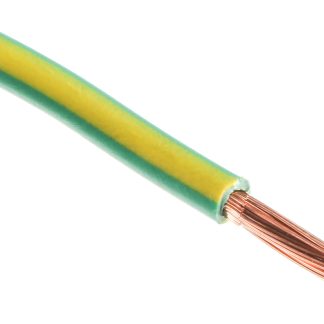 Cavo di collegamento apparecchiature H07V2-K RS PRO, 4mm², 12 AWG, 1 kV, 100m, Verde-Giallo