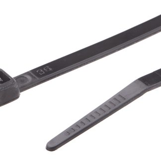 Fascette fermacavi RS PRO in Nylon 66, 203mm x 4,6mm, col. Nero