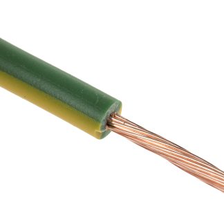 Cavo di collegamento apparecchiature RS PRO, 1.5mm², 15 AWG, 1000 V, 25m, Verde-Giallo
