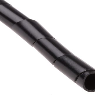 Avvolgicavo a spirale RS PRO, Nero, in Polietilene, Ø cavo 9mm - 12mm, Ø interno 10.3mm, Ø fascio 32mm max