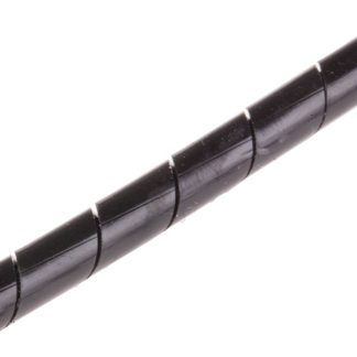 Avvolgicavo a spirale RS PRO, Nero, in Polietilene, Ø cavo 4mm - 4.5mm, Ø interno 4mm, Ø fascio 15mm max