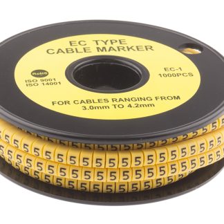 Segnacavo RS PRO A scorrimento, Ømin 3mm, Ømax 4.2mm, lunghezza 4mm, confez. da 1000pz No 5