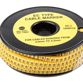 Segnacavo RS PRO A scorrimento, Ømin 3mm, Ømax 4.2mm, lunghezza 4mm, confez. da 1000pz No 8