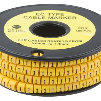 Segnacavo RS PRO A scorrimento, Ømin 3.6mm, Ømax 7.4mm, lunghezza 5mm, confez. da 500pz No 1