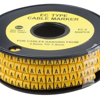 Segnacavo RS PRO A scorrimento, Ømin 3.6mm, Ømax 7.4mm, lunghezza 5mm, confez. da 500pz No A