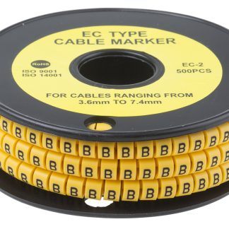 Segnacavo RS PRO A scorrimento, Ømin 3.6mm, Ømax 7.4mm, lunghezza 5mm, confez. da 500pz No B