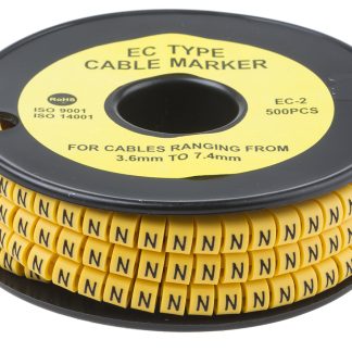 Segnacavo RS PRO A scorrimento, Ømin 3.6mm, Ømax 7.4mm, lunghezza 5mm, confez. da 500pz No N