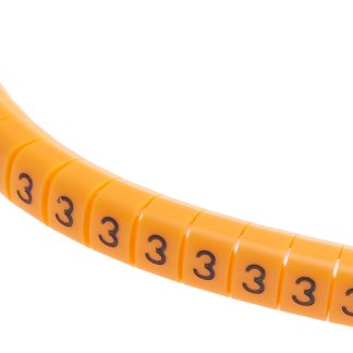 Segnacavo RS PRO A scatto, Ømin 4mm, Ømax 5mm, lunghezza 4mm, confez. da 100pz No 3