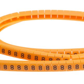 Segnacavo RS PRO A scatto, Ømin 4mm, Ømax 5mm, lunghezza 4mm, confez. da 100pz No 8