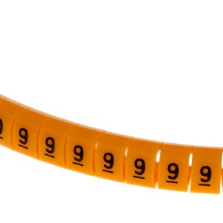 Segnacavo RS PRO A scatto, Ømin 4mm, Ømax 5mm, lunghezza 4mm, confez. da 100pz No 9