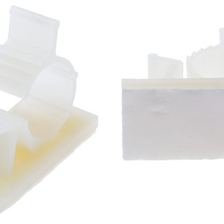 Serracavo RS PRO in Nylon 66, Ø fascio 15.4mm max, 37 x 18.4 x 31.8mm, col. Bianco, A pressione