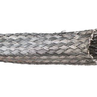 Guaina per cavi intrecciata Alpha Wire in Rame, Ø 12.7mm, L. 30m, col. Argento, espandibile