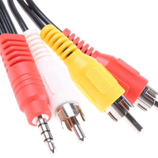 Cavo AUX RS PRO da Presa stereo da 3,5 mm a RCA x 3, lungh. 1.8m