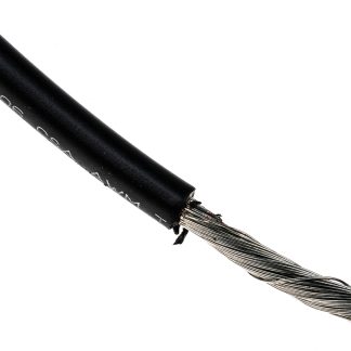 Cavo di collegamento apparecchiature Alpha Wire, 5,2 mm², 10 AWG, 600 V, 100ft, Nero, UL1015