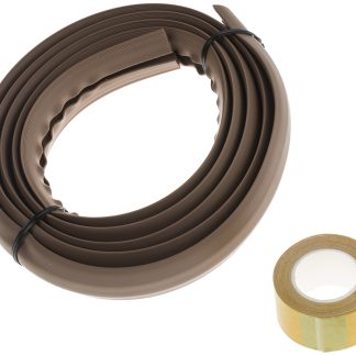 Canalina passacavi RS PRO, colore Marrone 7.4 x 3.8mm, Ø interno 7.4mm, lunghezza 1.83m, larghezza 25,4 mm PVC