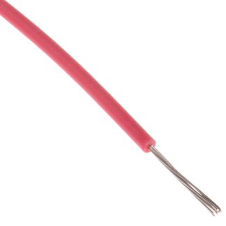 Cavo di collegamento apparecchiature RS PRO, 0,08 mm², 28 AWG, 600 V, 100m, Rosso, UL11028