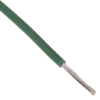 Cavo di collegamento apparecchiature RS PRO, 0,2 mm², 24 AWG, 600 V, 100m, Verde, UL11028