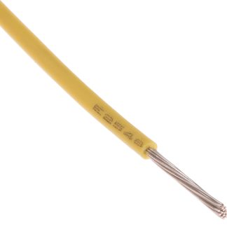 Cavo di collegamento apparecchiature RS PRO, 0,33 mm², 22 AWG, 600 V, 100m, Giallo, UL11028