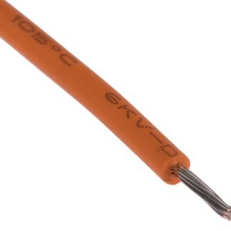 Cavo di collegamento apparecchiature RS PRO, 0,2 mm², 24 AWG, 6 kV c.c., 100m, Arancione, UL3239