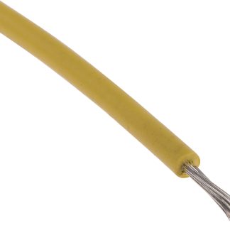 Cavo di collegamento apparecchiature RS PRO, 0,33 mm², 22 AWG, 6 kV c.c., 100m, Giallo, UL3239