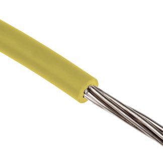 Cavo di collegamento apparecchiature RS PRO, 0,13 mm², 26 AWG, 300 V, 100m, Giallo, UL1007