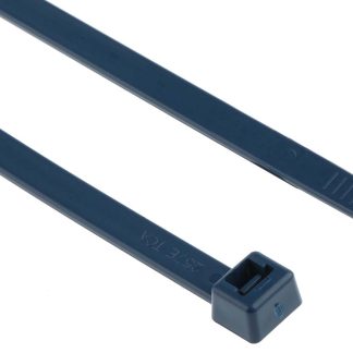 Fascette fermacavi HellermannTyton MCT in Polipropilene rilevabile al metal detector (PPMP), 387mm x 7,6 mm, col. Blu