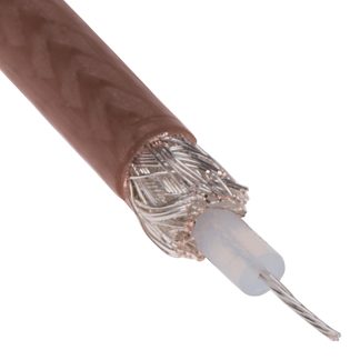 Cavo coassiale RS PRO RG316, L. 100m, 50 Ω, col. Marrone