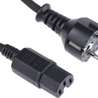 Cavo di alimentazione RS PRO IEC C15/Spina tedesca Schuko di tipo F, 16 A, 250 V, L. 2m
