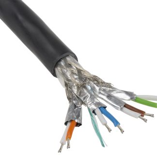 Cavo Ethernet Cat7 (SF/FTP) HARTING, guaina in LSZH col. Nero, L. 100m, Senza terminazione