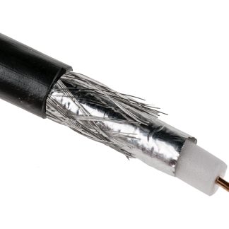 Cavo coassiale SDI RS PRO RG6, L. 100m, 75 Ω, col. Nero