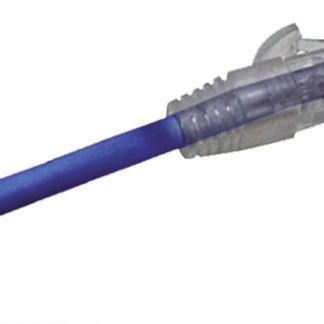 Cavo Ethernet Cat6 (U/UTP) Molex Premise Networks, guaina in PVC col. Blu, L. 2m, Con terminazione