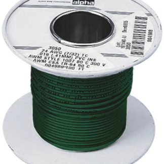 Cavo di collegamento apparecchiature Alpha Wire, 0,75 mm², 18 AWG, 300 V, 30m, Verde, UL1007