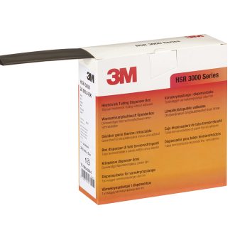 Guaina termorestringente 3M Ø 1.5mm, col. Nero, restringimento 3:1, L. 12m